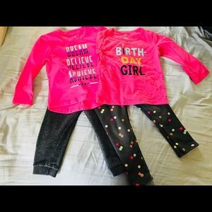 Bundle- Pant little girl pant/shirt sets